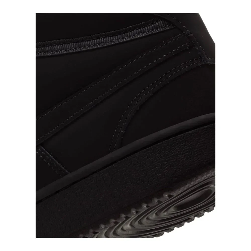 Nike Court Vision Mid Triple Black Sneaker Shoe CU6620-001 Suede Men’s 11.5, NEW